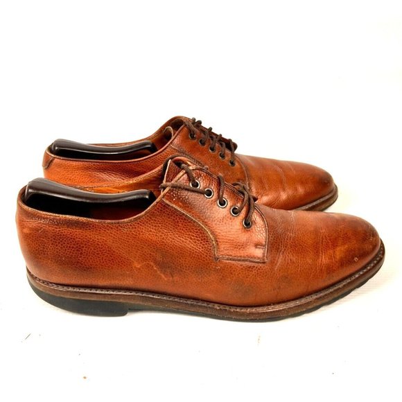 Salvatore Ferragamo Studio Shoes Brown Derby Made In Italy Men\'s 8D Nice main image 8